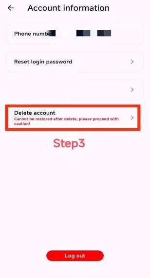 Data Deletion Step 2
